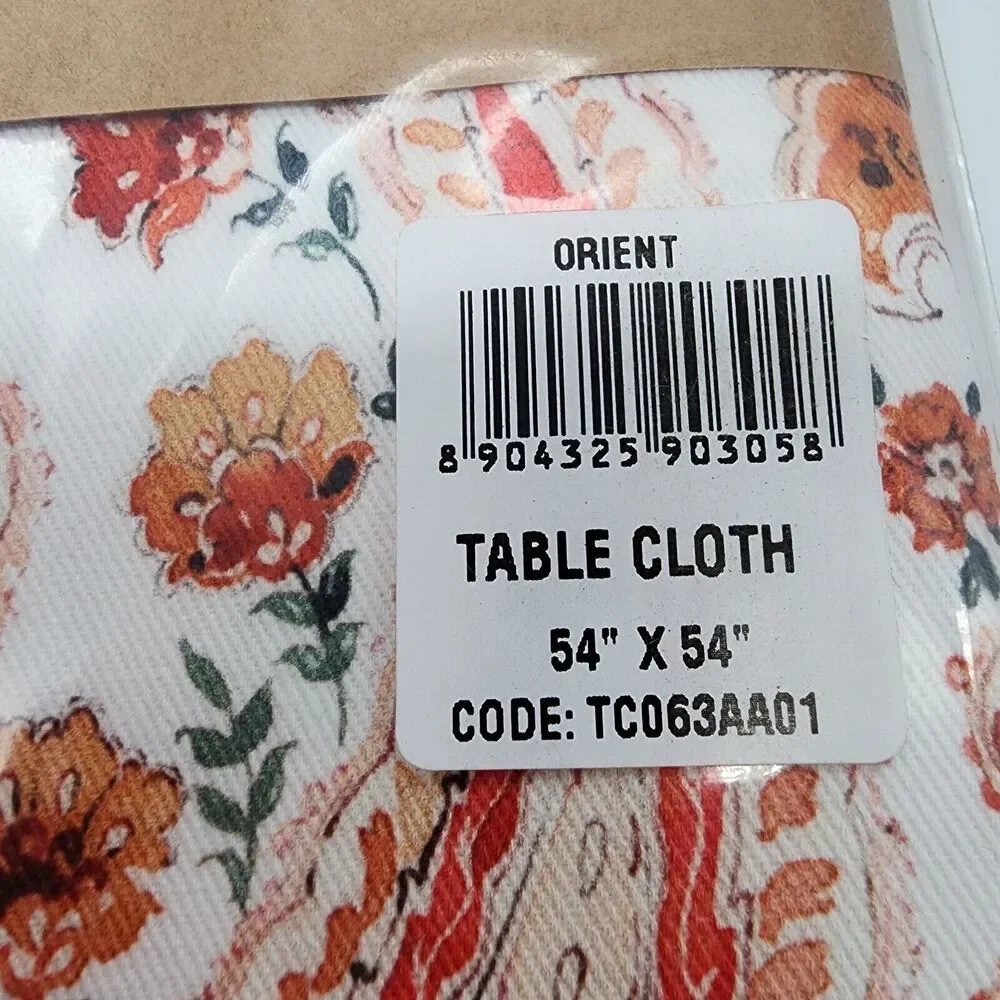 Maison d' Hermine Table Cloth Paisley Orient 100% Cotton Fall Boho 54 X 54